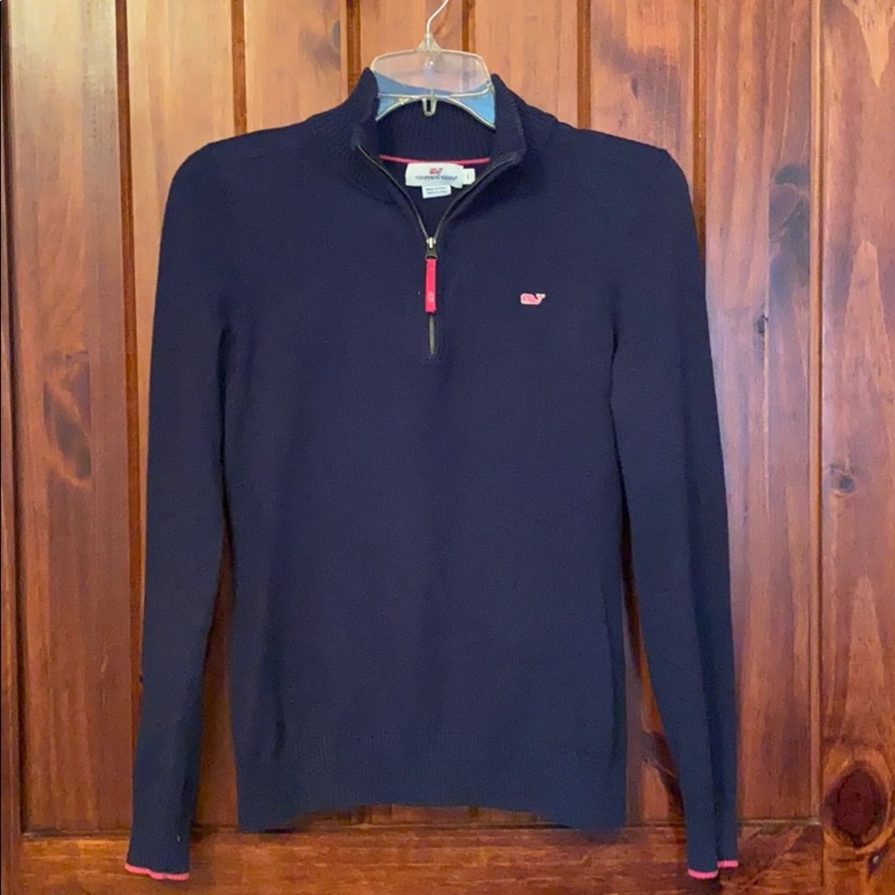 Vineyard Vines quarter zip sweater